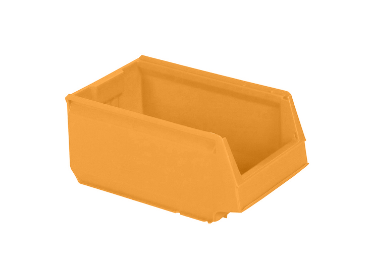 Kunststof magazijnbak - 350x206xH150mm - oranje
